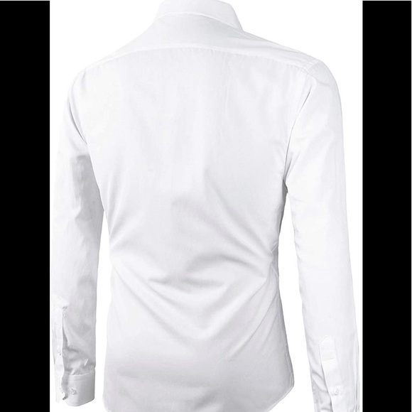 BRAND NEW STYLISH MENS SLIM FIT COLLAR BUTTON DOWN SHIRT NWT - Picture 2 of 5